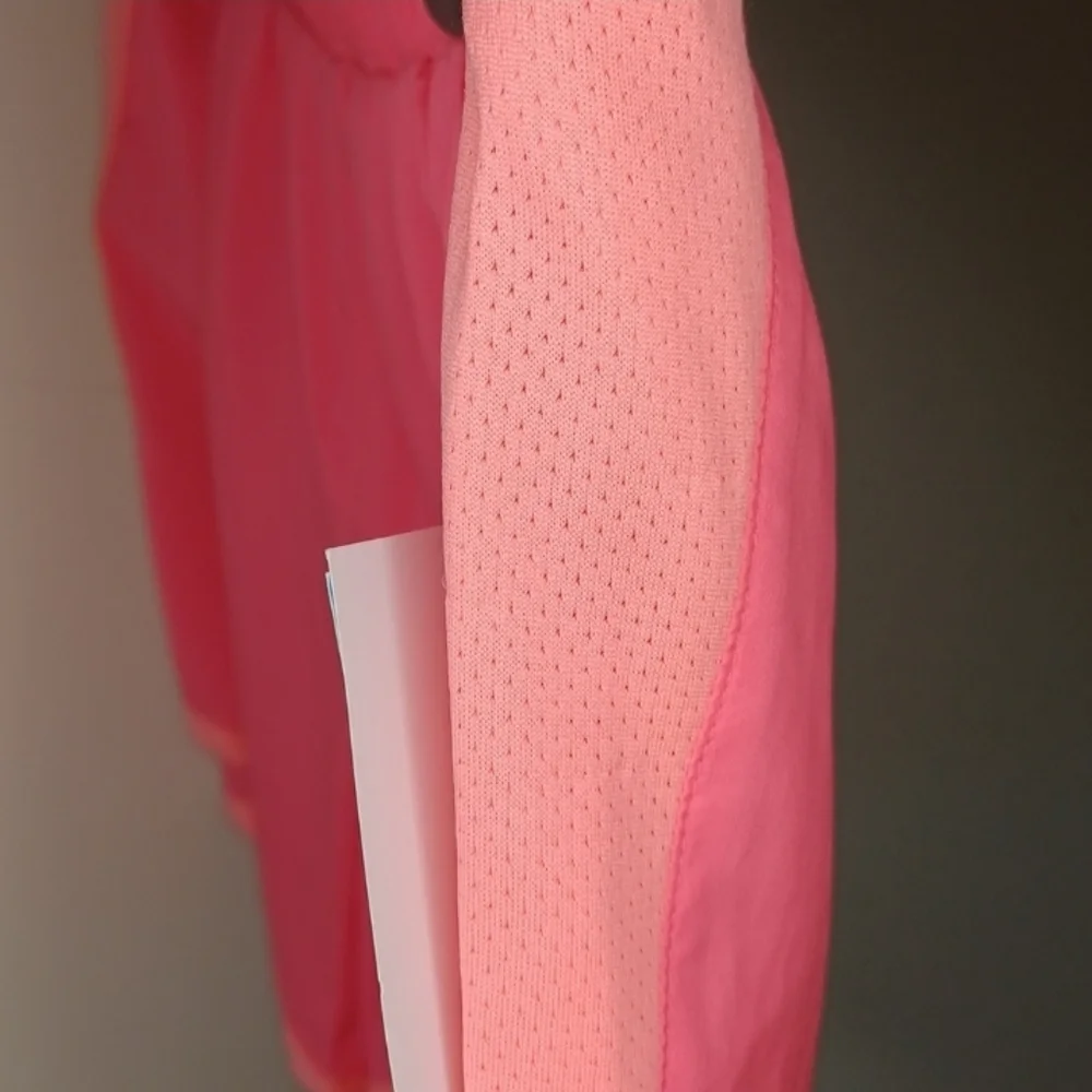 Nwot Gap Outlet Girls Athletic Shorts in Neon Pink With Orange Trim, sz XL